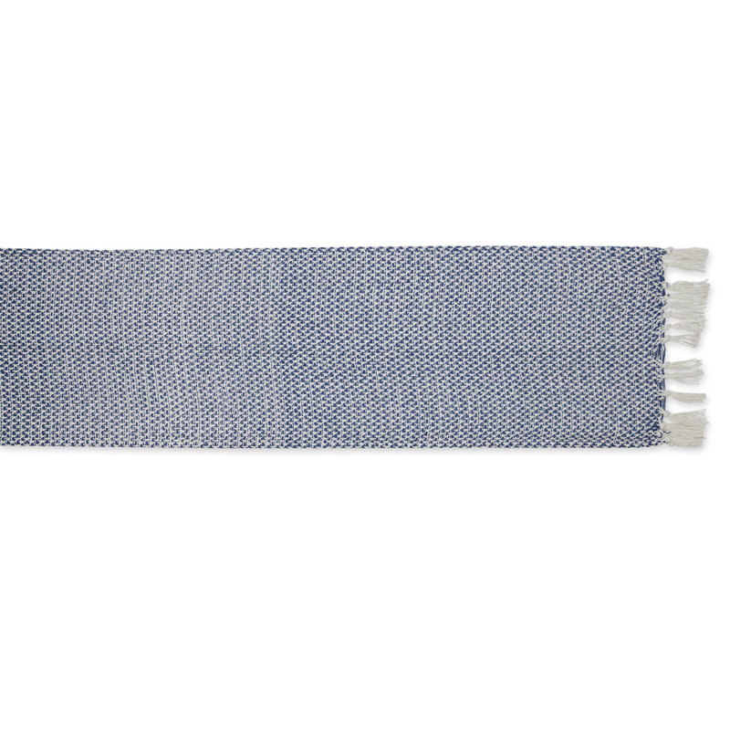 Destainy Solid Table Runner,  108'' x 15'', Nautical Blue