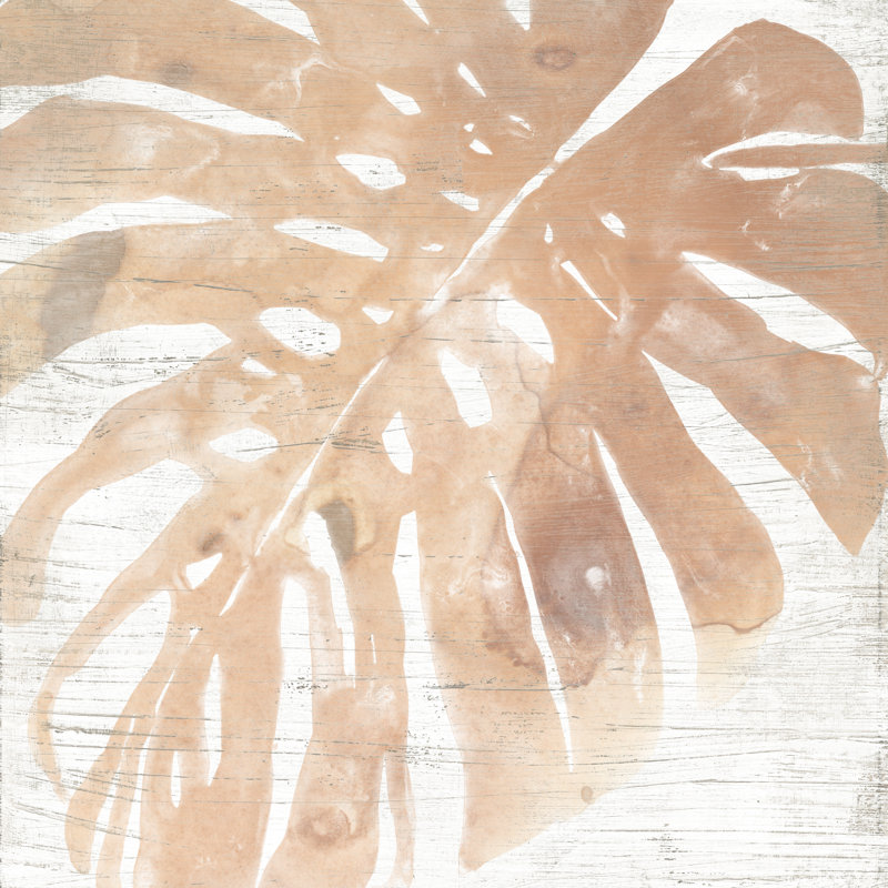 Neutral Palm Fossil I by June Erica Vess - Wrapped Canvas Painting, 51cm H x 51cm W x 3.8cm D