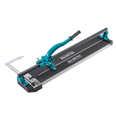 Coupe-carrelage 31 po, coupe-carrelage simple à rail manuel avec positionnement précis au laser, molette en alliage avec poignée ergonomique, règles précises, pour les grandes tuiles de 0,24 à 0,59 d'épaisseur