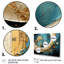 Gerlanda Gold Teal Abstract Spirals III, reproduction d'art sur toile-1554610969-1554610951