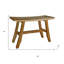 Banc de douche ou banc d'extérieur en teck curviligne Ripley-2088721581-2088721622