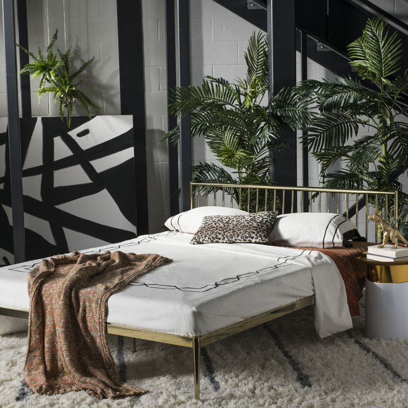Pamela Metal Slat Bed, Queen