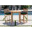 Ensemble de 3 tables de bar en teck avec table ronde de 40 po Monterey-94427849