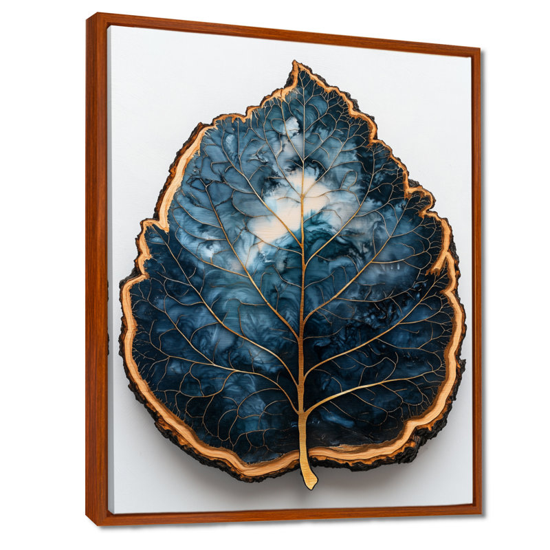 Balictar, émeraude rivière de feuilles en bois, diapositive III - feuilles, art mural, H 32 po x l 16 po, Brun