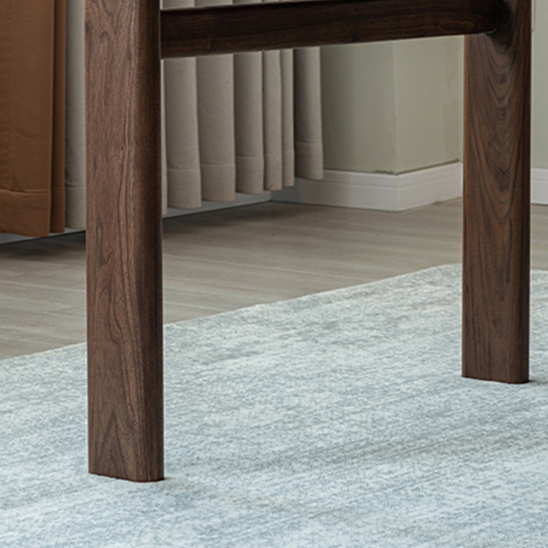 Walnut Solid Wood Dining Table, 33.46" W x 62.99" L
