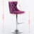 Adjustable Height Swivel Metal Pedestal Bar Stools with Footrest-1041230113