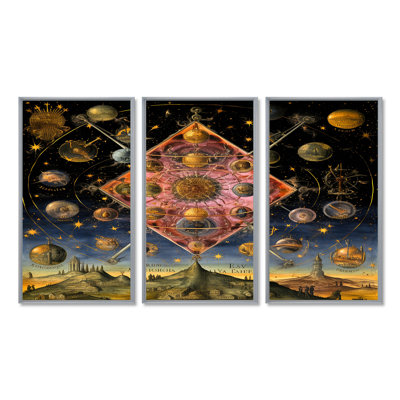 Alchimie signe univers - ensemble de décoration murale pierre spirituelle