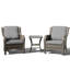 Ensemble de patio 3 pièces avec table basse et 2 chaises avec accoudoirs rembourrés pour l'extérieur-133672064-133672067