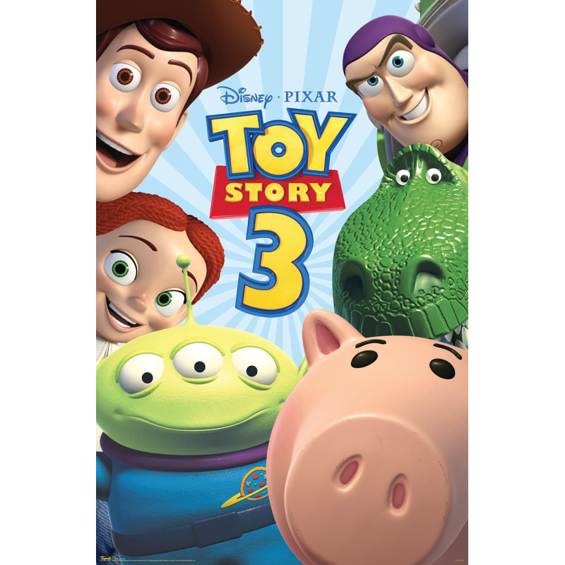 Impression sur papier 3 groupes jouets story