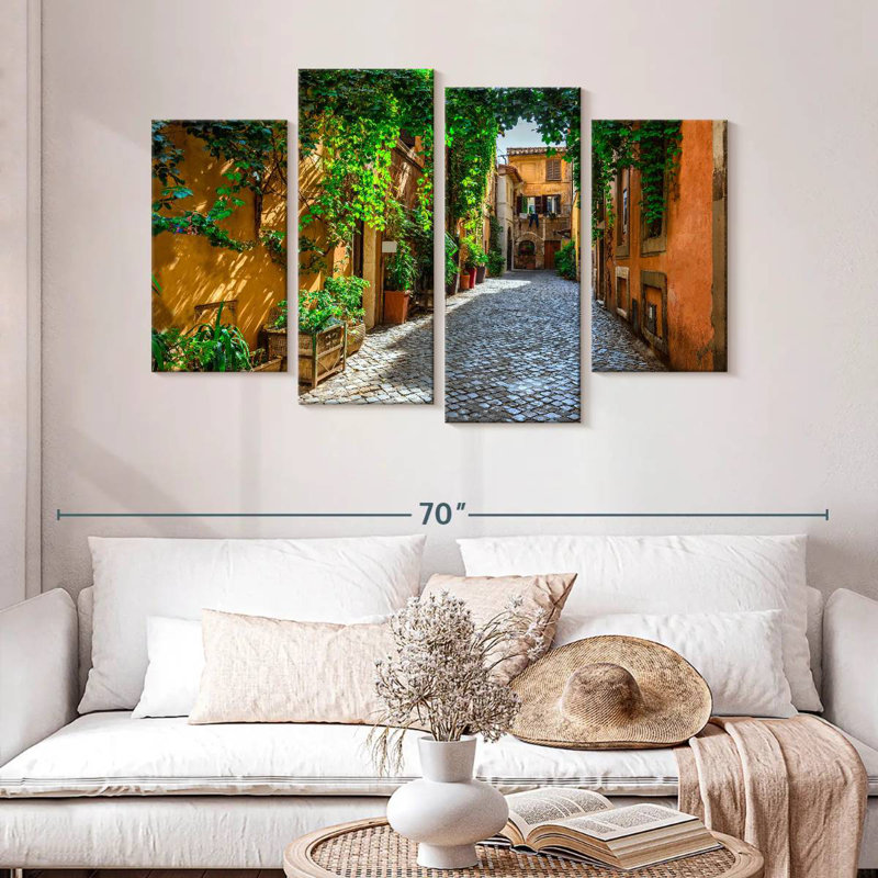 Sirecc Vibrant Trastevere Street, H 32 po x l 52 po