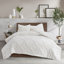 Ensemble de housse de couette 100% chenille capitonnée blanc cassé 3 pièces Pacey-1896867243-1912583238