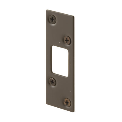 Prime-Line Classic Bronze, High Security Deadbolt Strike (Single Pack)
