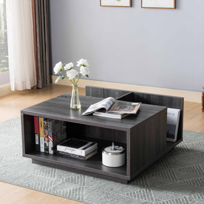 Table basse avec base à panneau plat