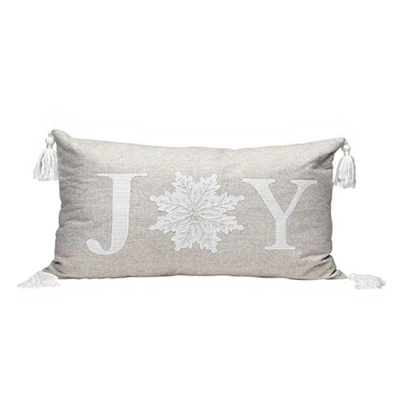 Coussin lombaire à fêtes brodées joy Janda