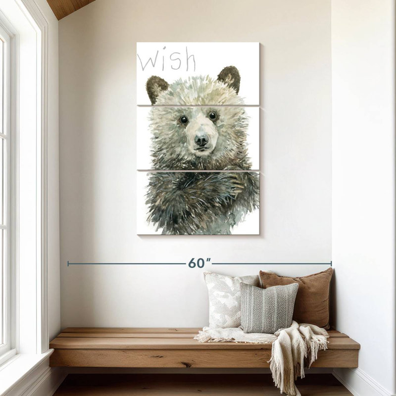 Brampt Forest Fur Baby Bear, 45" H x 28" W