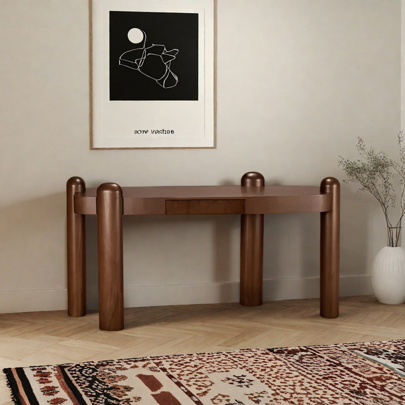 Retro Minimalist Art Console Table, 29.53" H x 55.12" W x 19.69" D