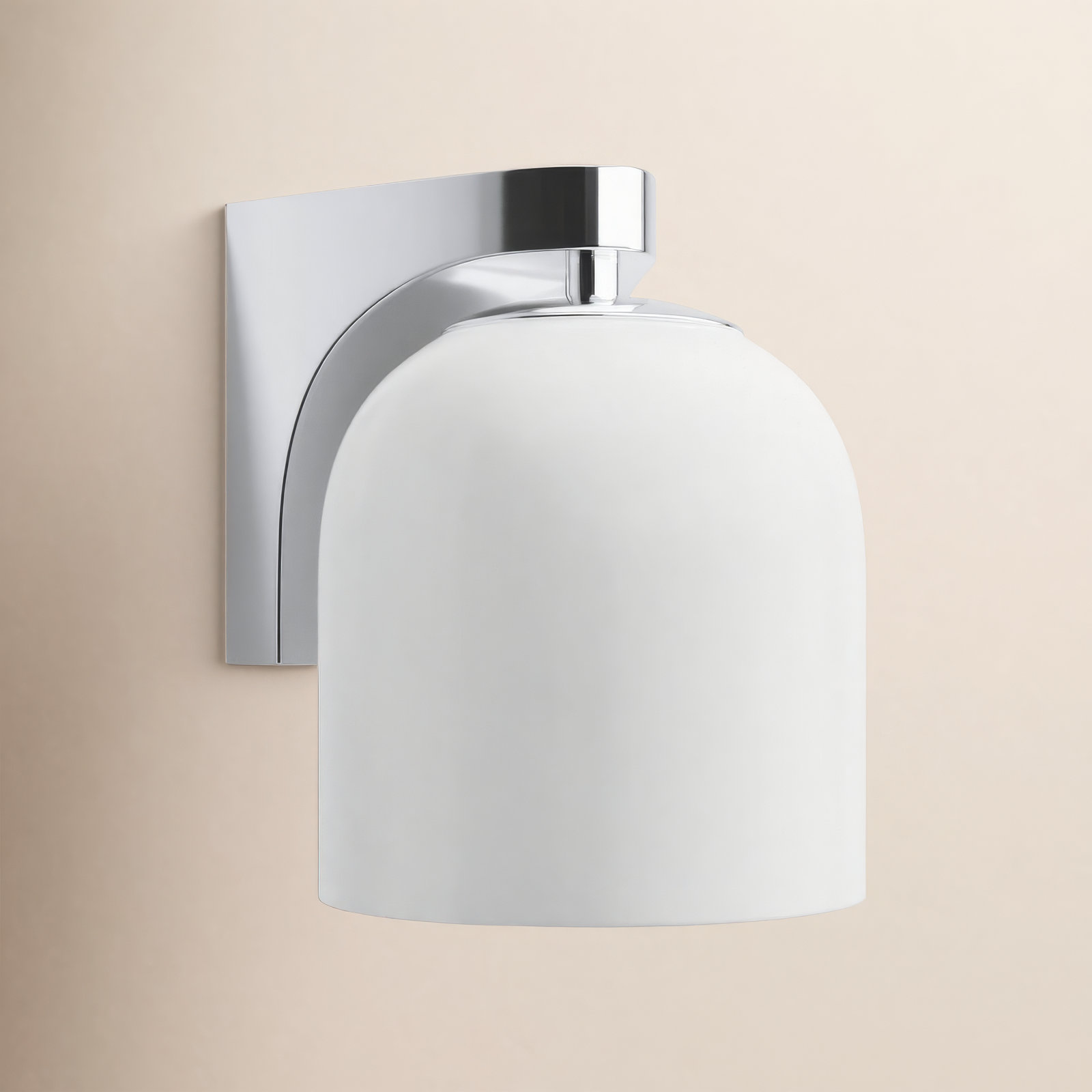 Single Dimmable Bath Sconce, Polished Chrome