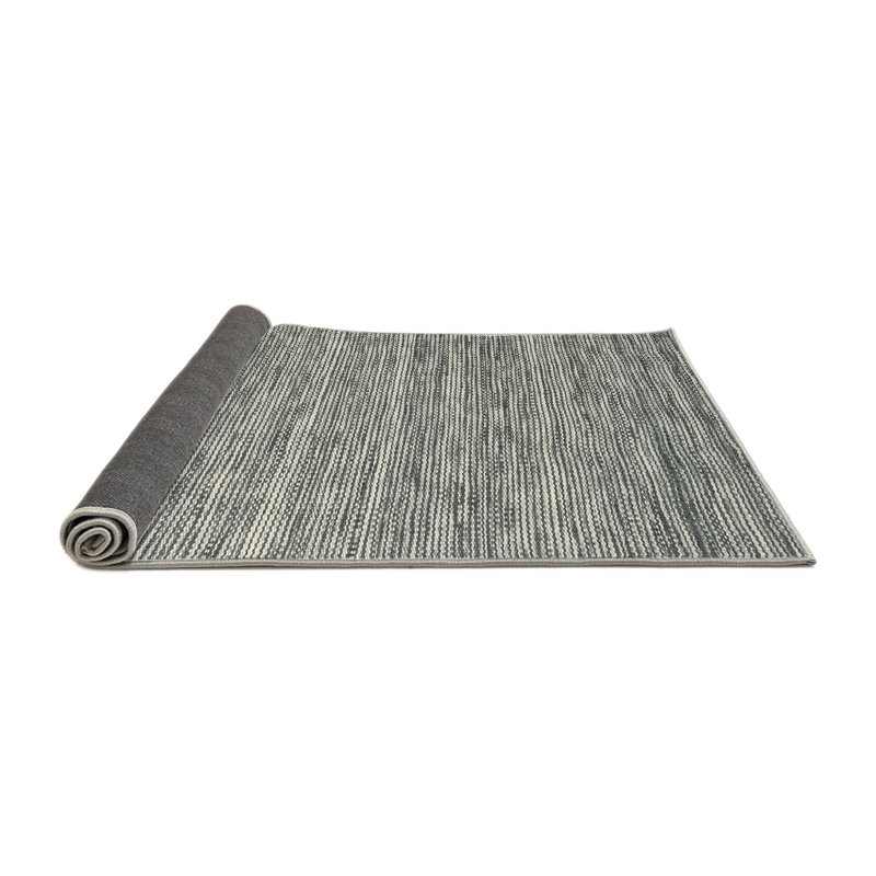 Tapis abstrait gris, Rond 8 pi