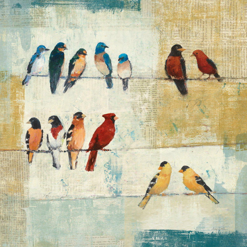 " The Usual Suspects " by Avery Tillmon Painting Print, 30" H x 30" W x 1.25" D
