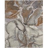 Takara Industrial Abstract Polypropylene Area Rug