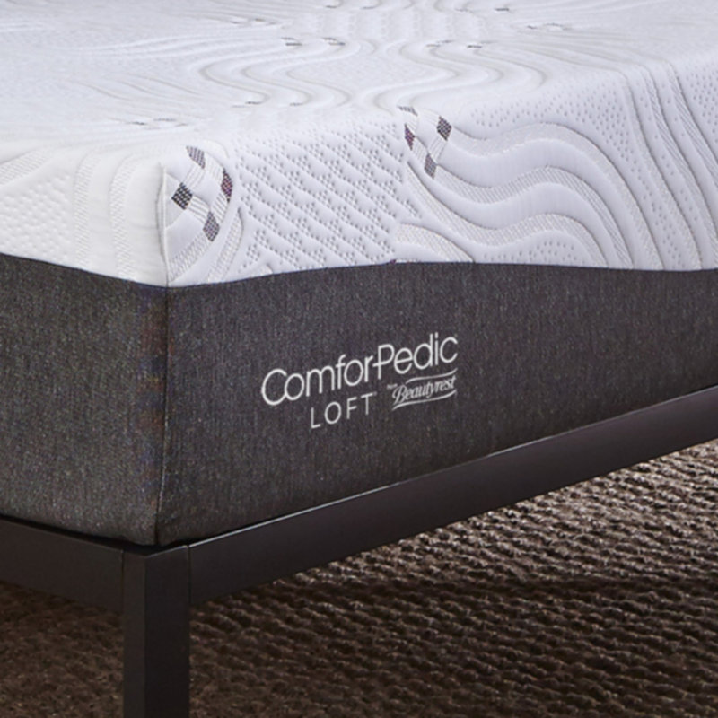 Comforpedic Loft from Beautyrest Firm Gel Memory Foam Mattress and Adjustable Base, Split King, 14"