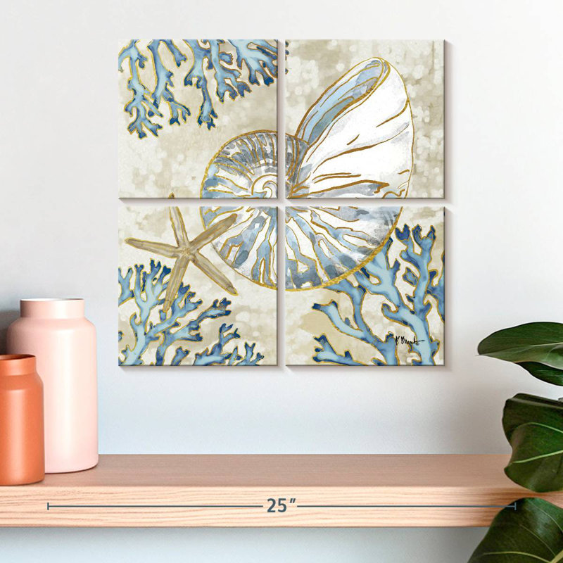Aletra Playa Shells IV, 18" H x 18" W