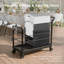 Chaises pliantes, capacité de 600 lb, chaises pliantes robustes en plastique empilables pour l'intérieur et l'extérieur (blanc, paquet de 8)-1704406090