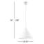 Luminaire suspendu conique 1 lumière Hannigan-255573856