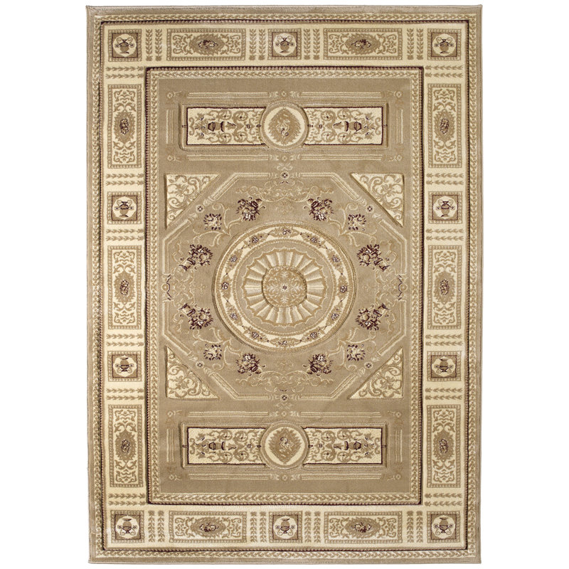 Tapis beige Amera, Rectangle 1 pi 10 po x 3 pi