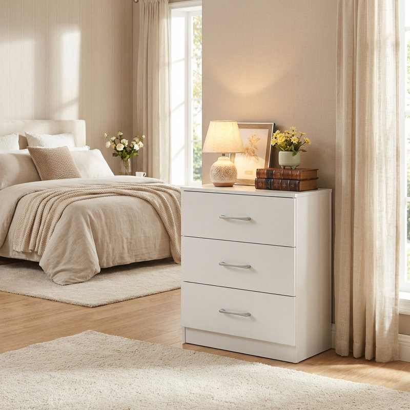 Highbury 3 Drawer Chest of Drawers, White