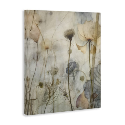 Subtle Botanicals Pattern Canvas Wall Art by Lettered and Lined