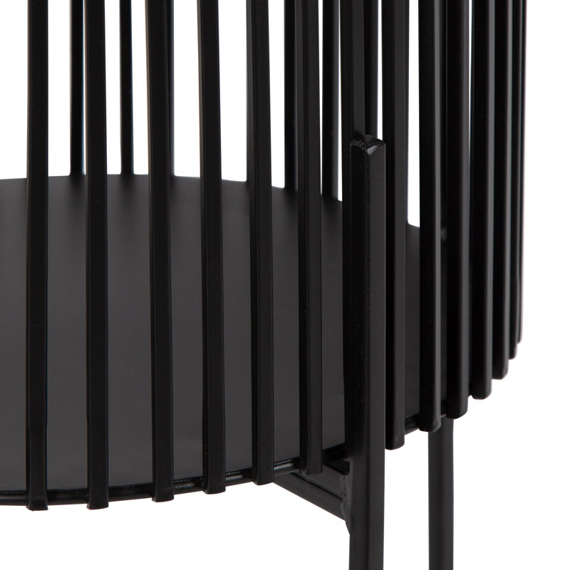 Support pour plante 2 pièces Deidra, Noir