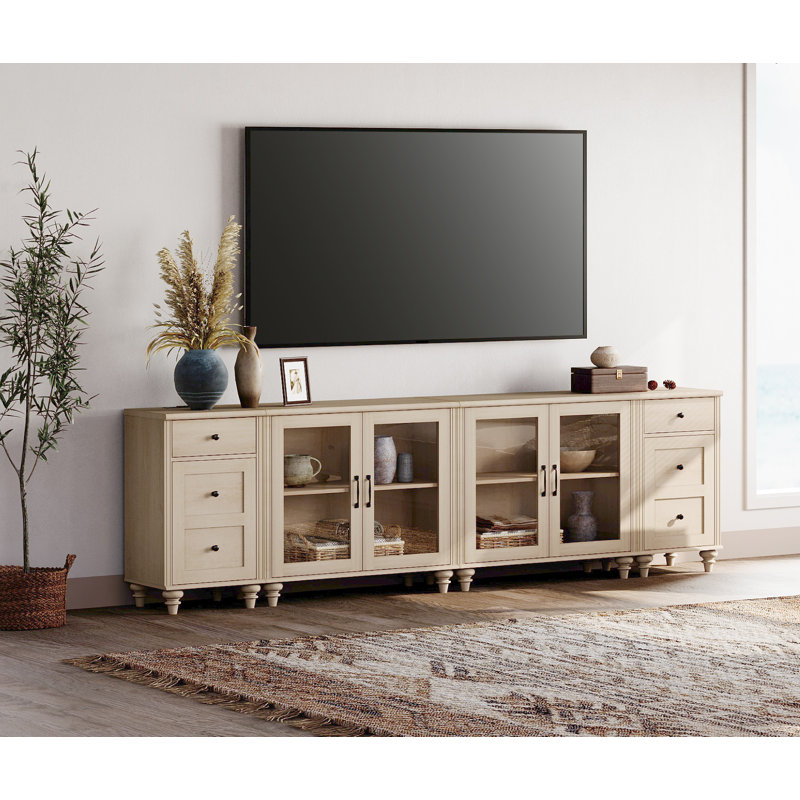 Meuble télé pour téléviseur de 85 po ou moins Corretta, Beige