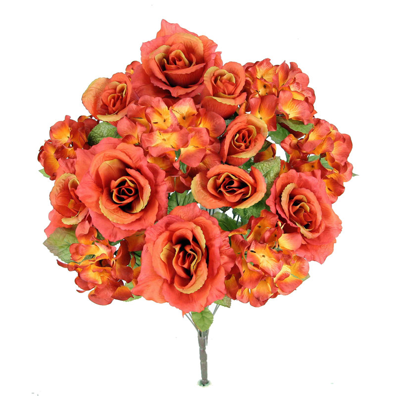 Ensemble de rose et hortensia en fleur artificiel, Toscane