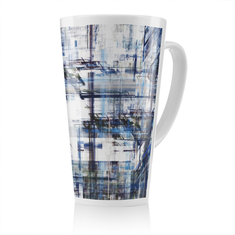Grunge Pattern Latte Mug