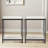 20"Square Glass Coffee Table-979734037