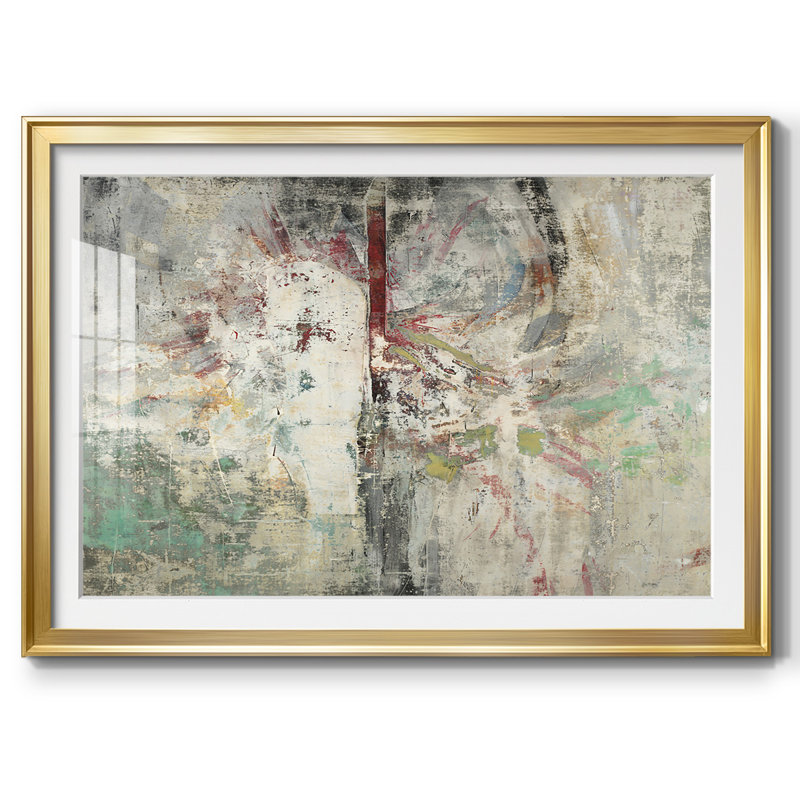 Impression encadrée Ebb, Or, H 15 po x l 21 po x P 1,5 po