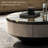 Round microcrystalline stone coffee table-110943646