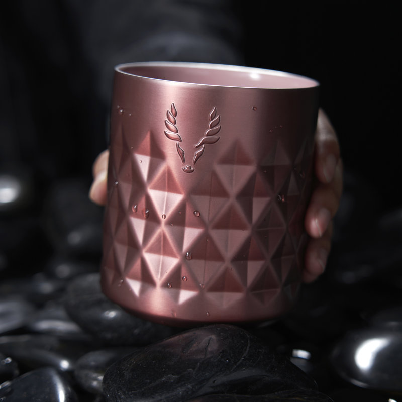 Verre Paragon en acier inoxydable Paragon, Rose