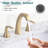 Widespread 2-handle Bathroom Faucet with Drain Assembly-100561674