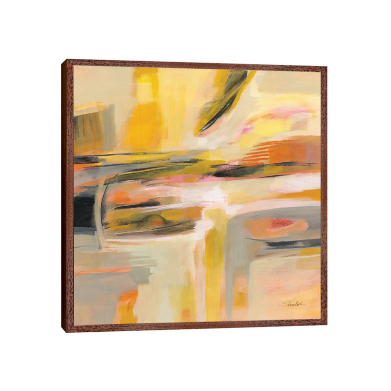 Happy Sunshine by Silvia Vassileva - Floater Frame Gallery-Wrapped Canvas Giclée on Canvas, Brown, 93.98 cm H x 93.98 cm W