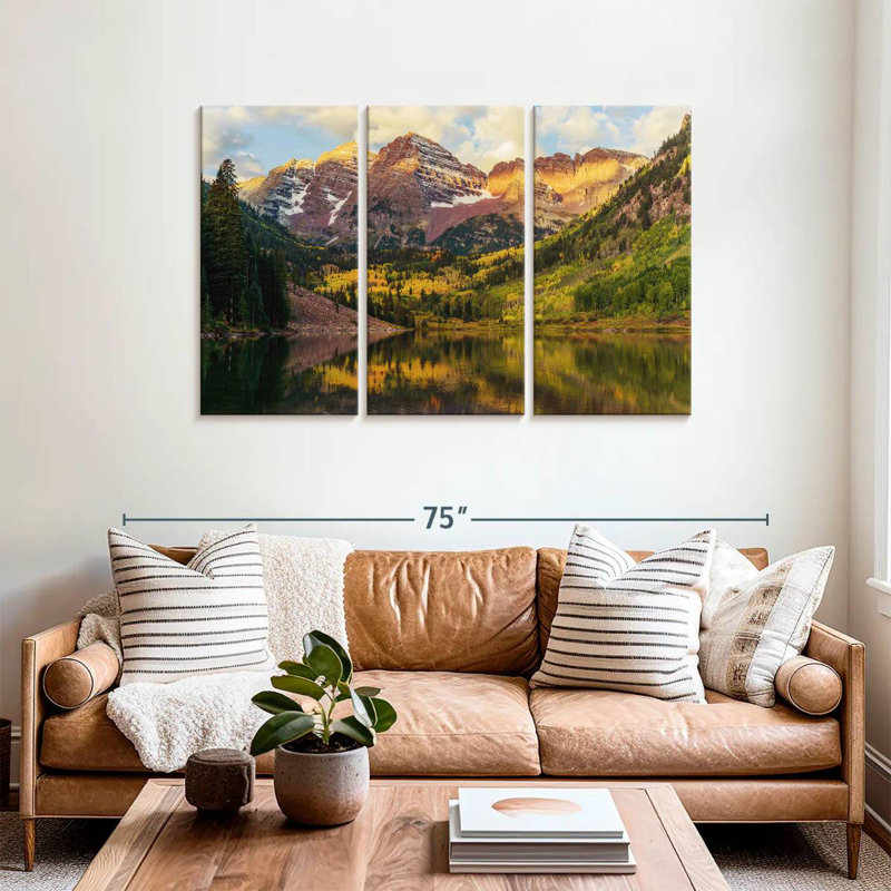 Alvord Maroon Bells Landscape, 36" H x 57" W