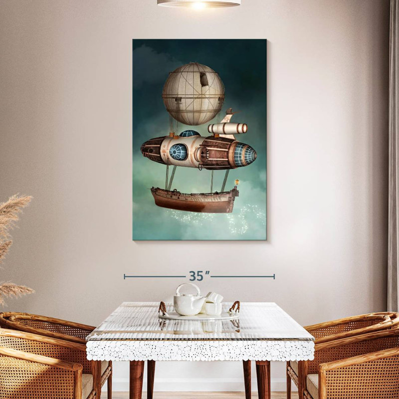 Mehar Steampunk Airship, 30" H x 20" W
