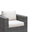 Chaise de patio avec coussin Shearin