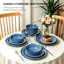  Halo Edge 12 Piece Stoneware Dinnerware Set, Service for 4-652155534