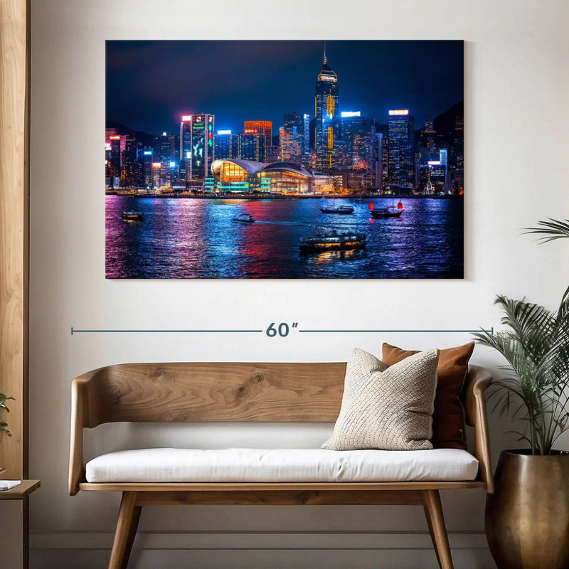 Nicci illuminée de la ville de Hongkong