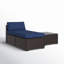 Chaise de patio avec coussins Mcgahan
