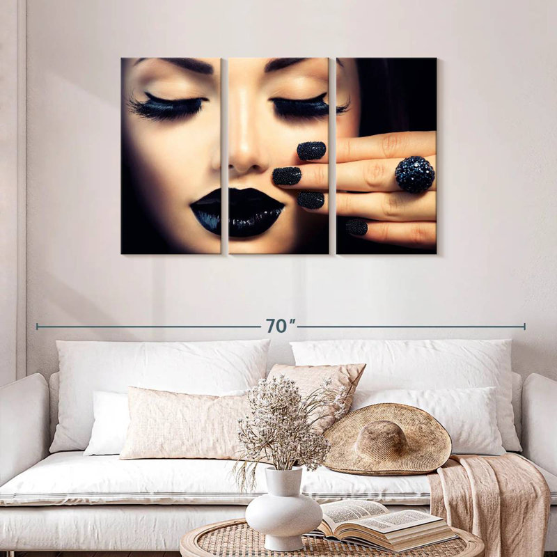Shuttleworth Black Themed Makeup, 28" H x 45" W