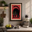 Silhouette Cat Mid-Century - Wrapped Canvas-10606412-10606452