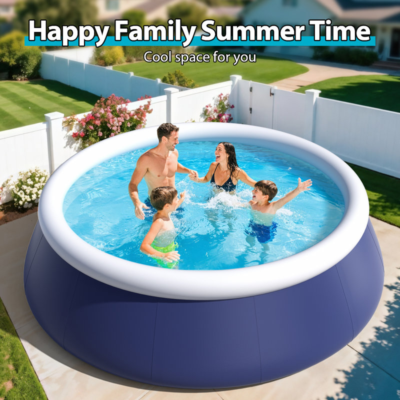 Sunrio 8ft x 24in Round Inflatable Pool
